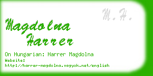 magdolna harrer business card